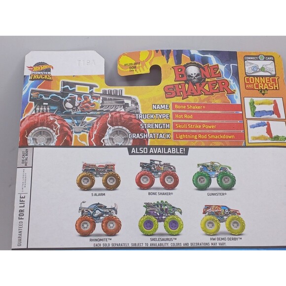 2023 HOT WHEELS MONSTER TRUCKS POWER SMASHERS SKELESAURUS & BONE SHAKER VARIANT - Picture 13 of 14